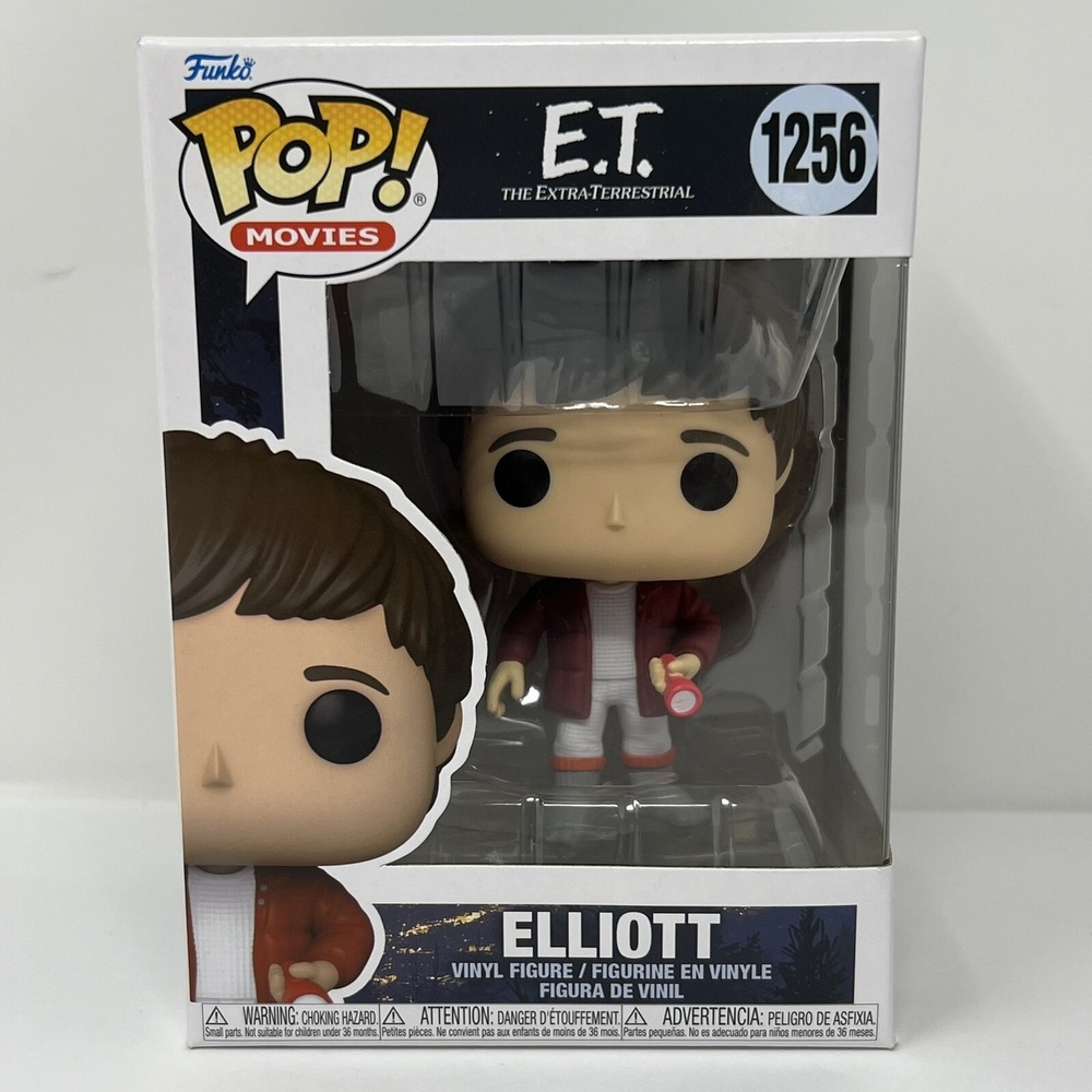 Funko Pop! Movies: E.T. And Elliot - E.T with flowers #1255 and Elliot #1256 NIB - Picture 14 of 16